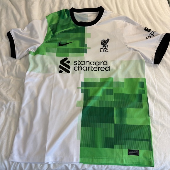 Nike LFC Men's Green and White Away Jersey - Picture 2 of 9